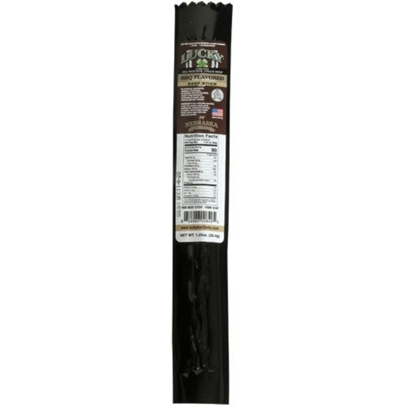 BBQ Beef Stick | 1.25 oz. | Lean, High Protein Snack | All Natural | Made in Holdrege, NE | Nebraska Star Beef