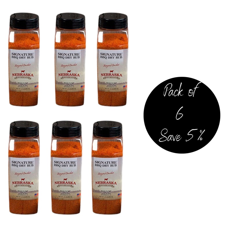 BBQ Dry Rub | 24 oz | Pack of 6 | Nebraska Star Beef