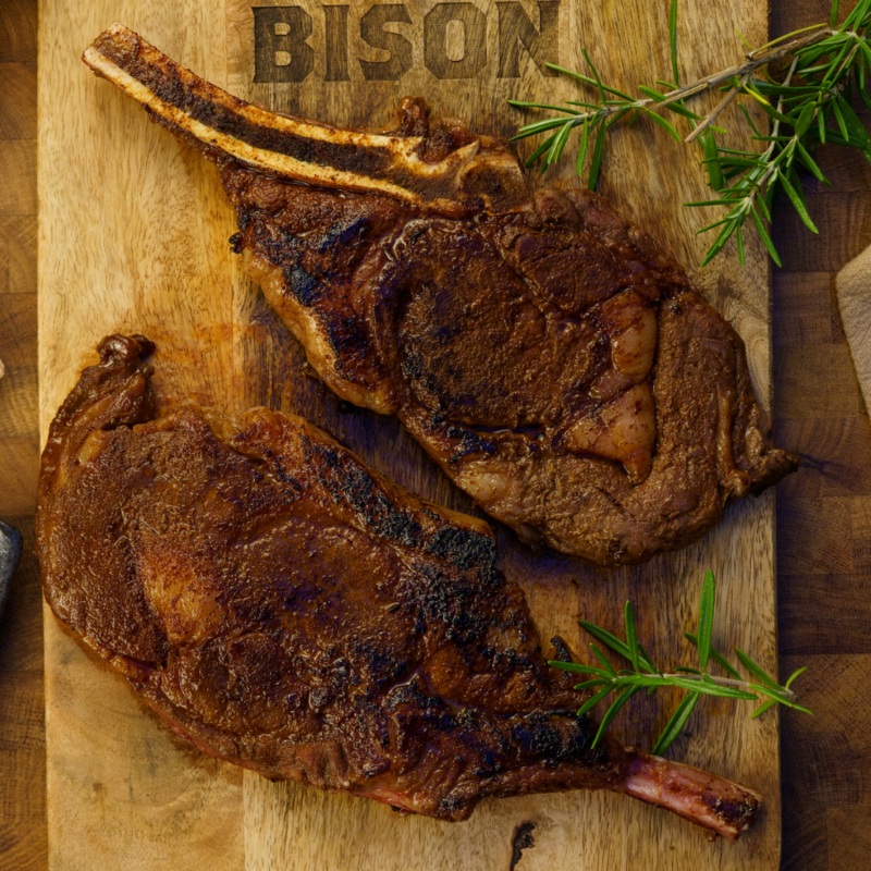 Bison Bone-In Ribeye Steak | 4 - 14 oz Steaks | Shipping Included | Nebraska Bison