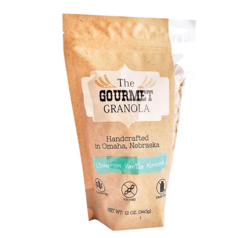 Cinnamon Vanilla Almond Granola | 12 oz | Gluten, Dairy, & Soy Free | The Gourmet Granola