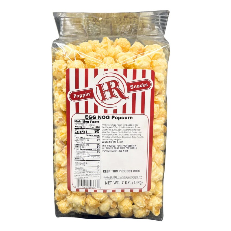 Egg Nog Popcorn | 7 oz | HR Poppin' Snacks
