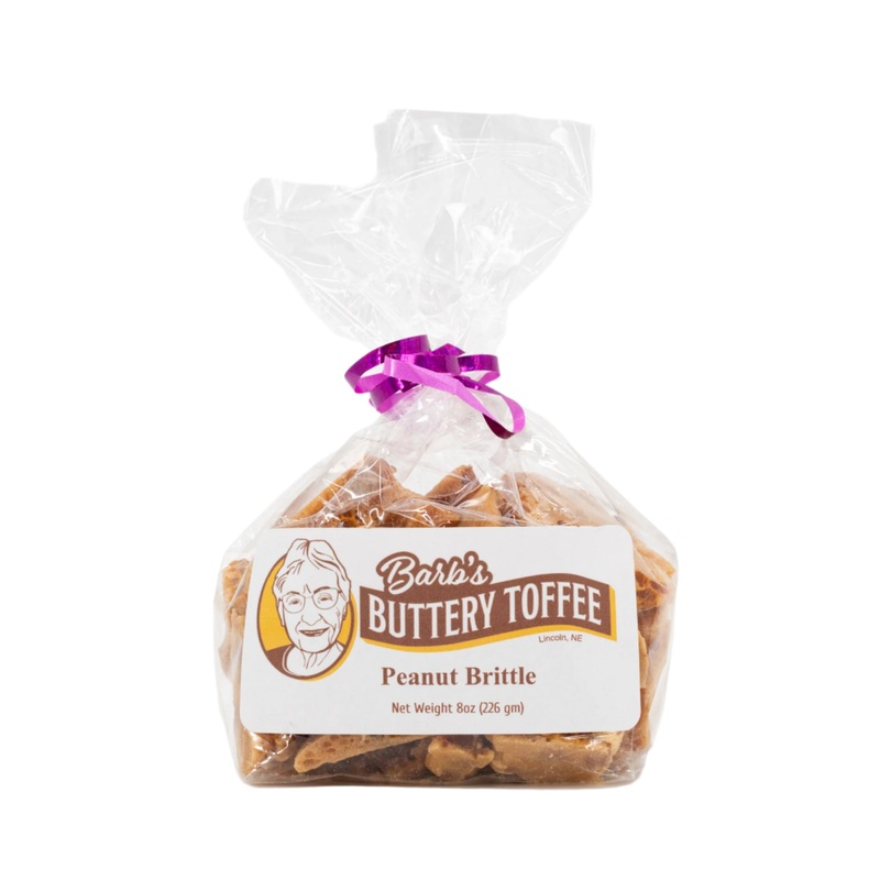 Homemade Peanut Brittle | 8 oz | Barb's Buttery Toffee