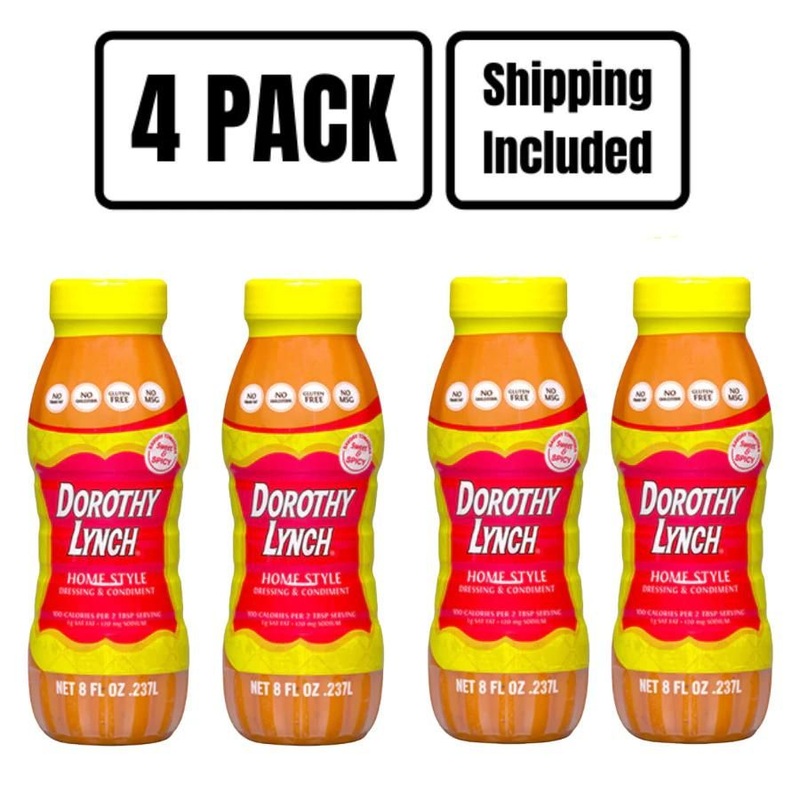 Homestyle Dorothy Lynch Salad Dressing | 8 oz | Pack of 4 | Gluten Free | Shipping Included