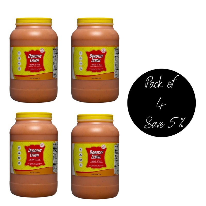 Homestyle Dorothy Lynch Salad Dressing | Gallon | Pack of 4 | Gluten Free