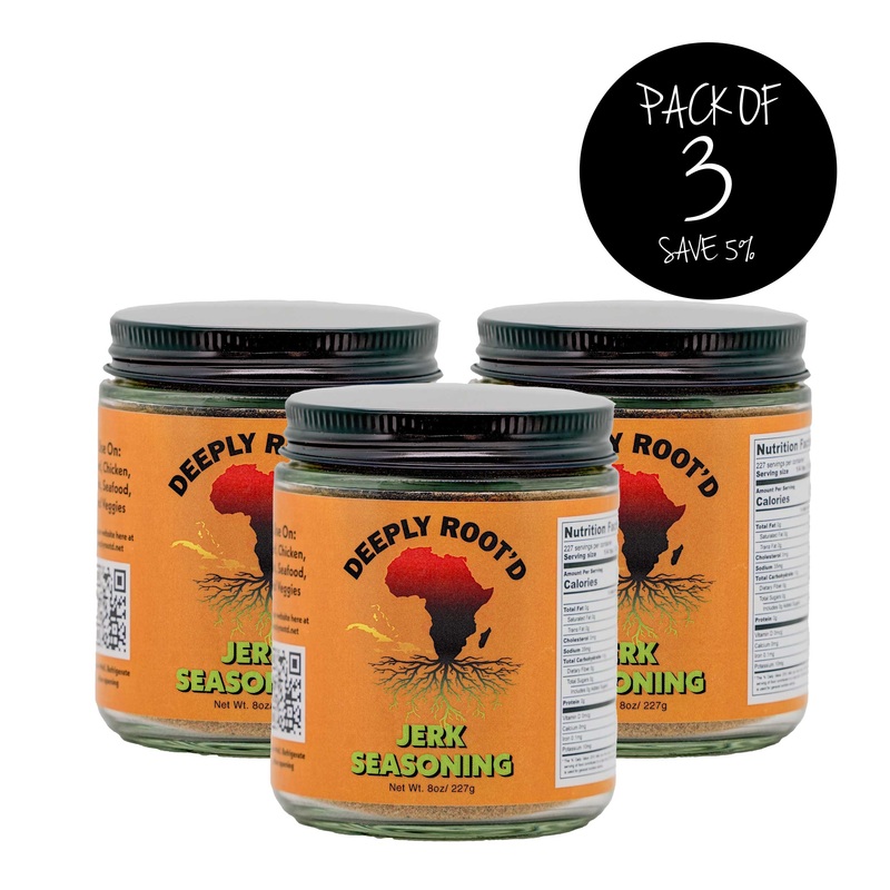 Jerk Seasoning | Pack of 3 | 8 oz | Deeply Root'd
