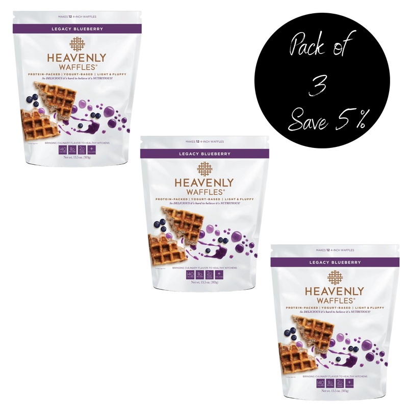 Blueberry Waffle Mix | Pack of 3 | 13.5 oz | Heavenly Waffles