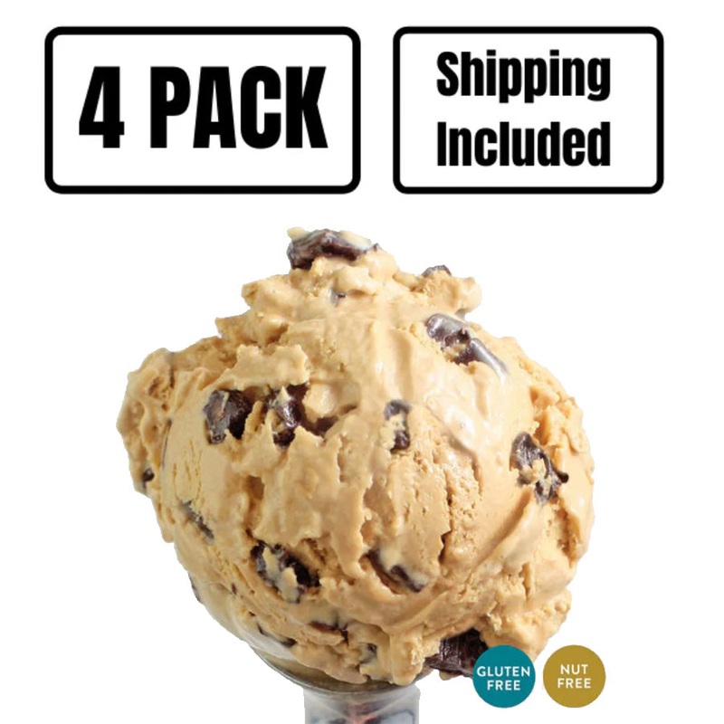 Coffee Toffee Ice Cream | Pack of 4 | One Pint | Gluten Free | Shipping Included | eCreamery