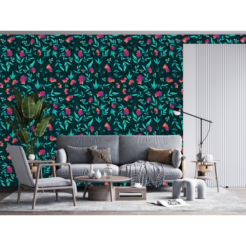 Dark Floral Wallpaper Vogue Select