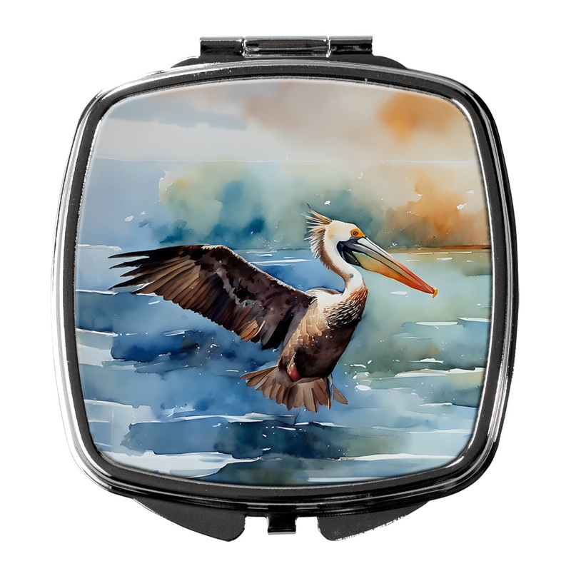 Pelican Compact Mirror  Stylish Purse Mirror with Artistic Covers