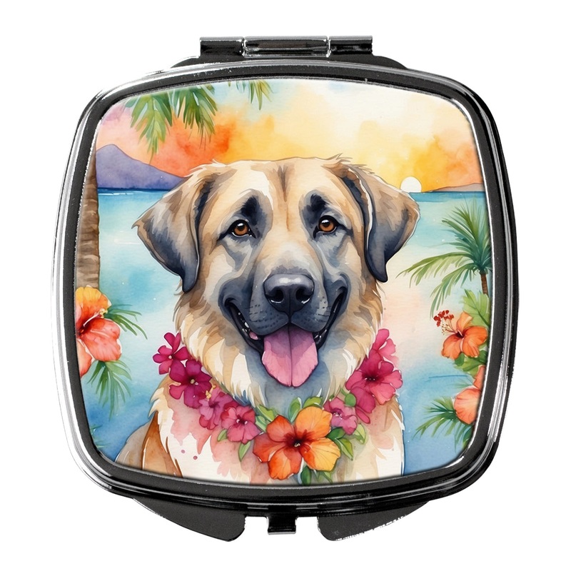 Anatolian Shepherd Luau Compact Mirror  Stylish Purse Mirror with Artistic Covers