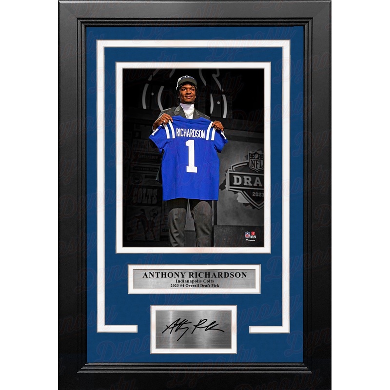 Anthony Richardson Indianapolis Colts 8" x 10" Framed Draft Football Photo with Engraved Autograph