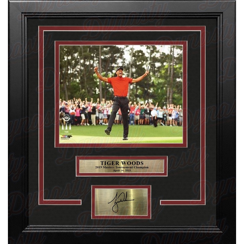 Tiger Woods 2019 Masters Champion 8" x 10" Framed Horizontal Golf Photo with Engraved Autograph