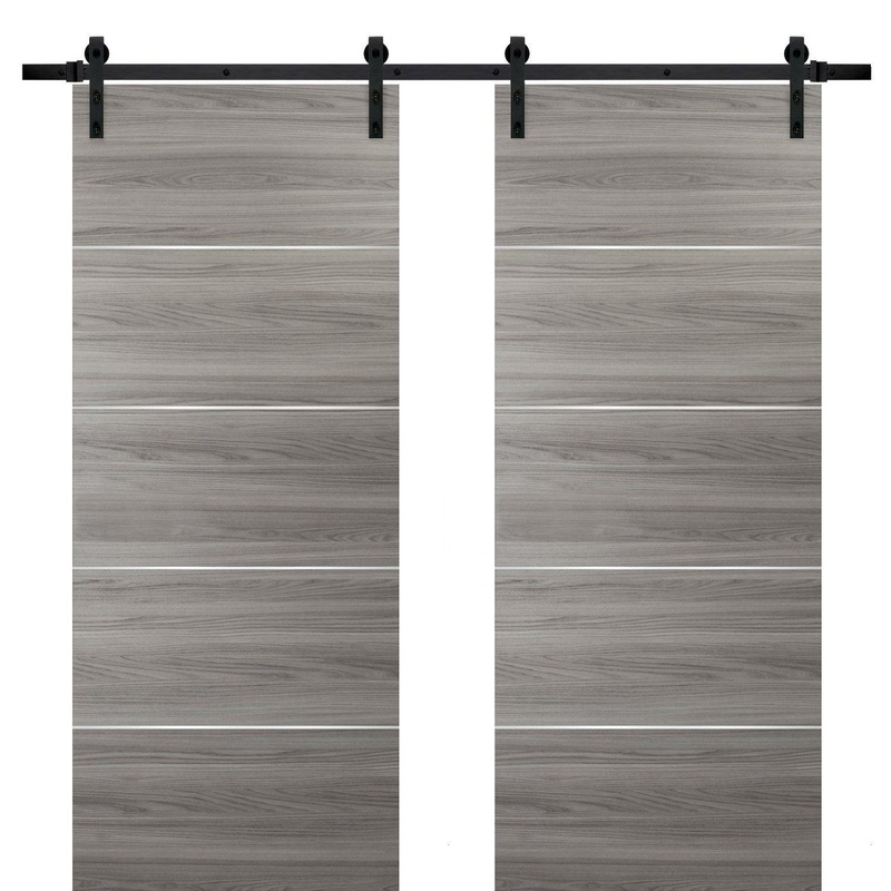 Planum 0020 Ginger Ash Double Barn Door | Black Rail