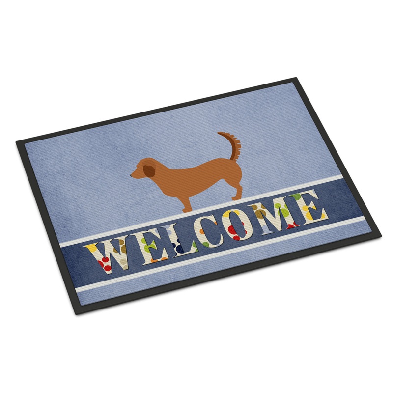 Alpine Dachsbrake Doormat - 18x27 Decorative Floor Mat  Indoor/Outdoor Rug with Artistic Flair BB8270MAT