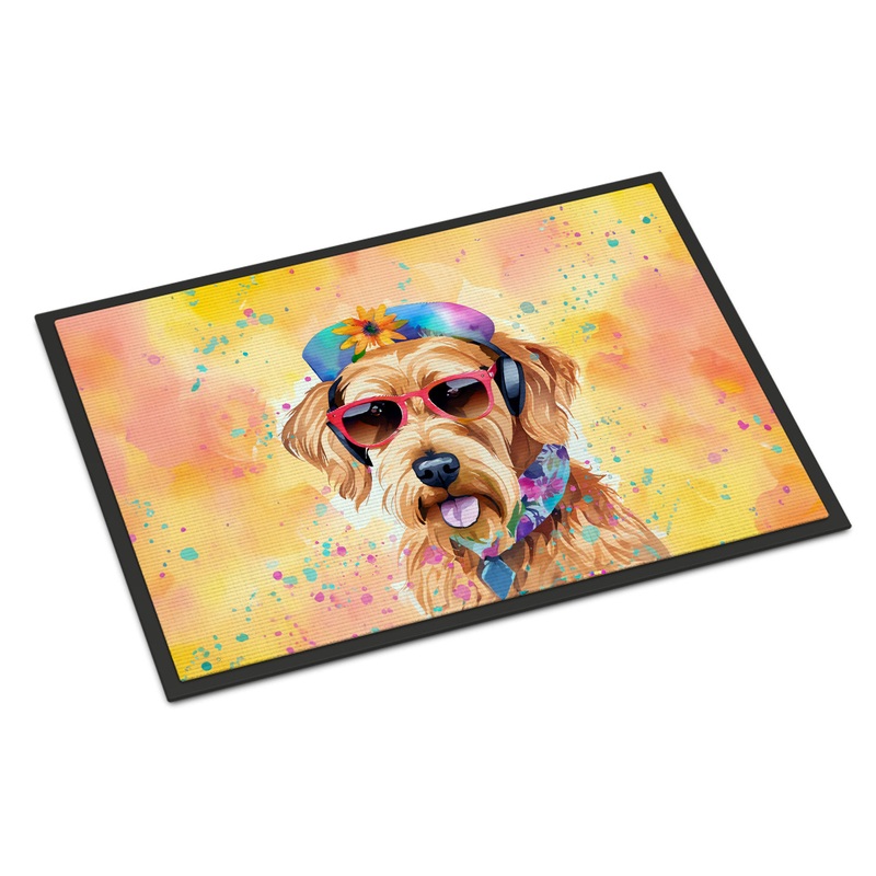 Airedale Terrier Hippie Dawg Doormat