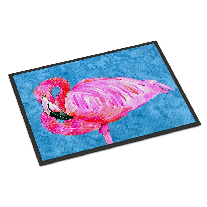 Pink Flamingo Doormat - 18x27 Decorative Floor Mat  Indoor/Outdoor Rug with Artistic Flair 8686MAT