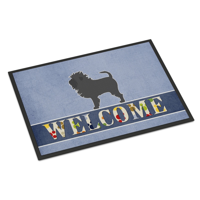 Affenpinscher Welcome Doormat - 18x27 Decorative Floor Mat  Indoor/Outdoor Rug with Artistic Flair BB5552MAT