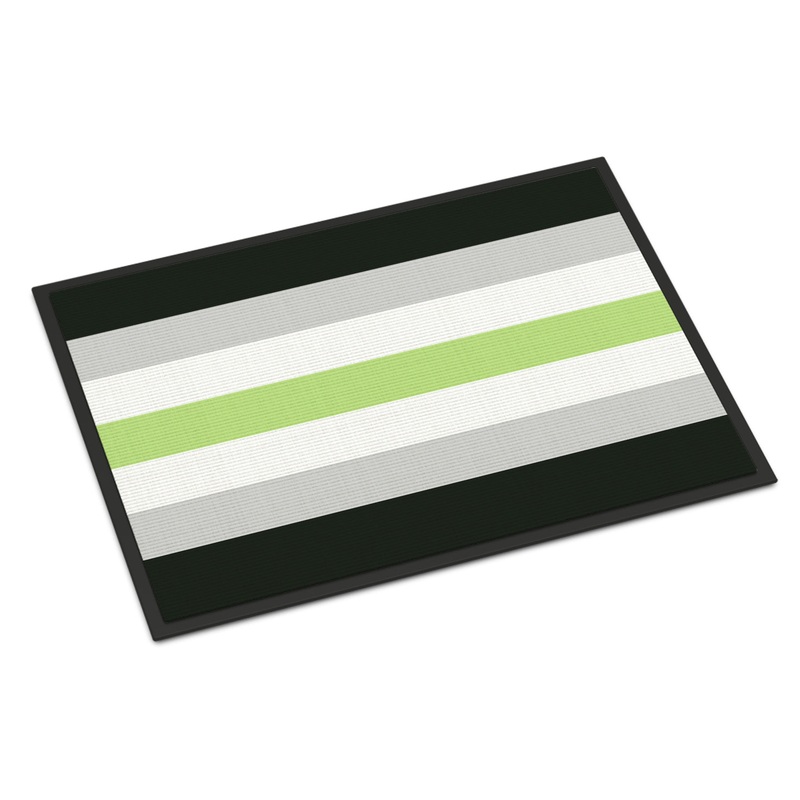 Agender Pride Doormat - 24x36 Decorative Floor Mat  Indoor/Outdoor Rug with Artistic Flair
