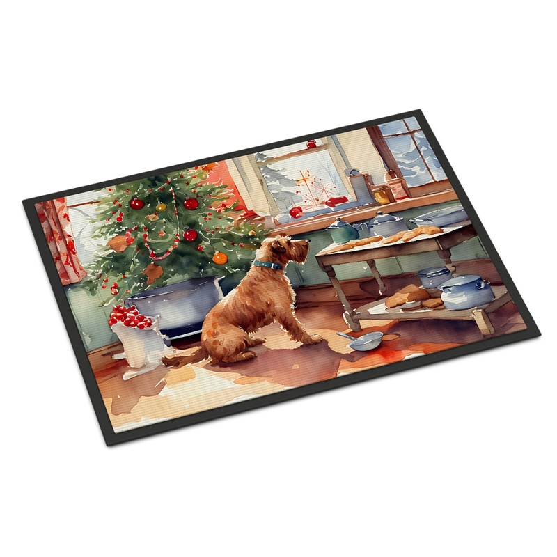 Airedale Terrier Christmas Cookies Doormat