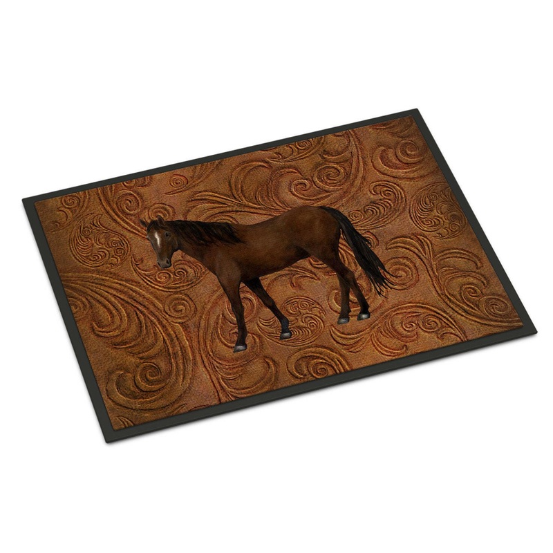 Horse Doormat - 18x27 Decorative Floor Mat  Indoor/Outdoor Rug with Artistic Flair SB3066MAT