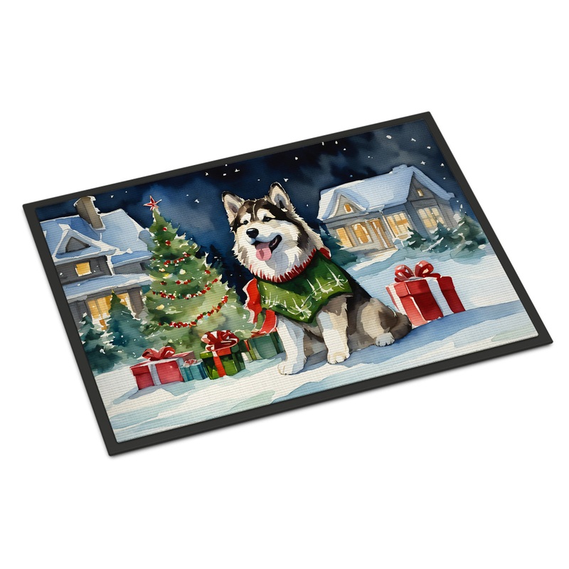 Alaskan Malamute Cozy Christmas Doormat