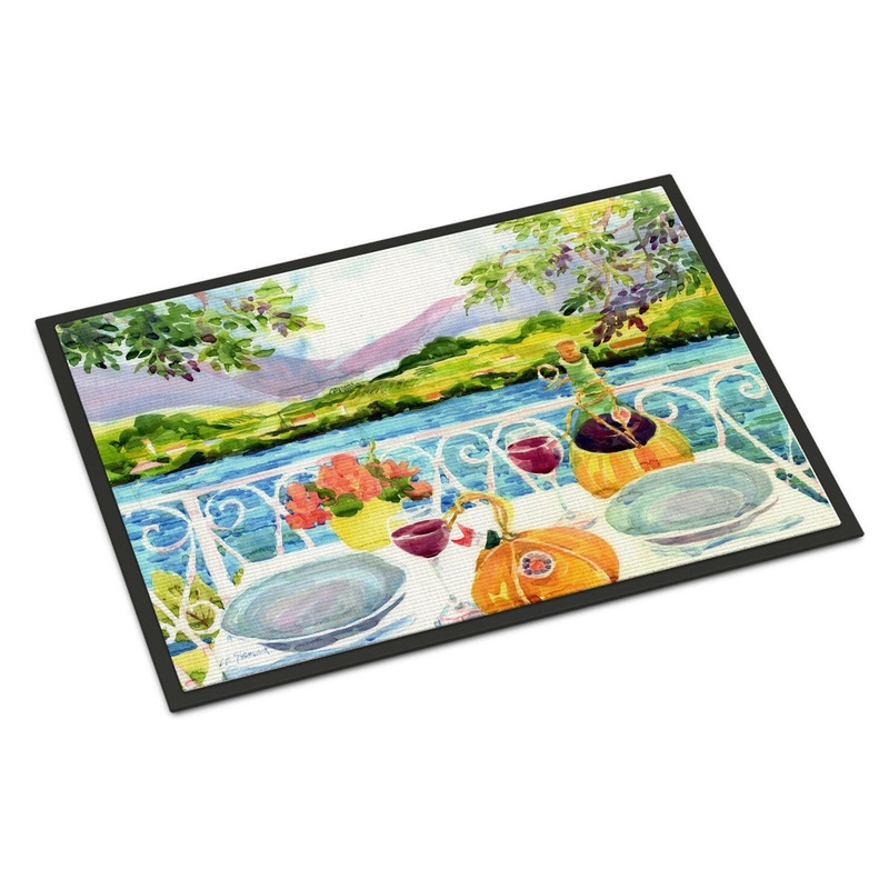 Afternoon of Grape Delights Wine Doormat - 18x27 Decorative Floor Mat  Indoor/Outdoor Rug with Artistic Flair 6139MAT