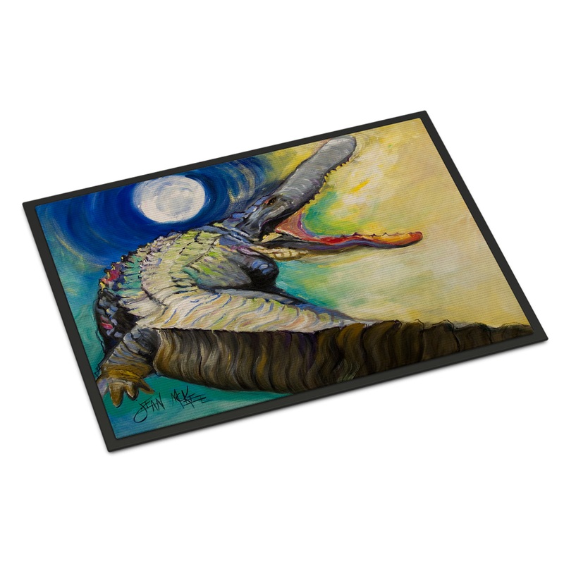 Alligator Doormat - 24x36 Decorative Floor Mat  Indoor/Outdoor Rug with Artistic Flair JMK1004JMAT